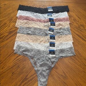 Set of 8 I.N.C.  Lace Thong core panty Underwear Lingerie panty set